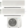 Daikin Dual Zone 24,000 BTU 21 SEER2 Daikin MXM Series Wall Mounted Ductless Mini Split Heat Pump Air Conditioner System 9K + 18K - 230V | R32 | Wi-Fi Enabled